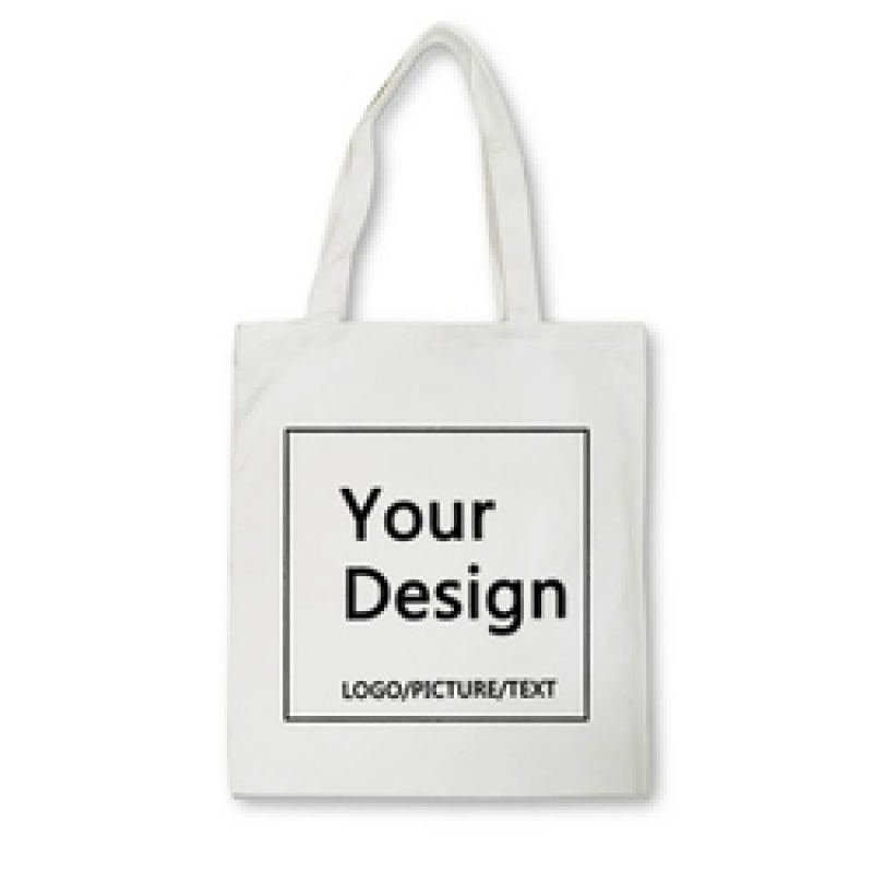 eco friendly recycled organic cotton blank custom printed tote canvas shopping bags