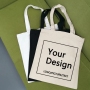 eco friendly recycled organic cotton blank custom printed tote canvas shopping bags
