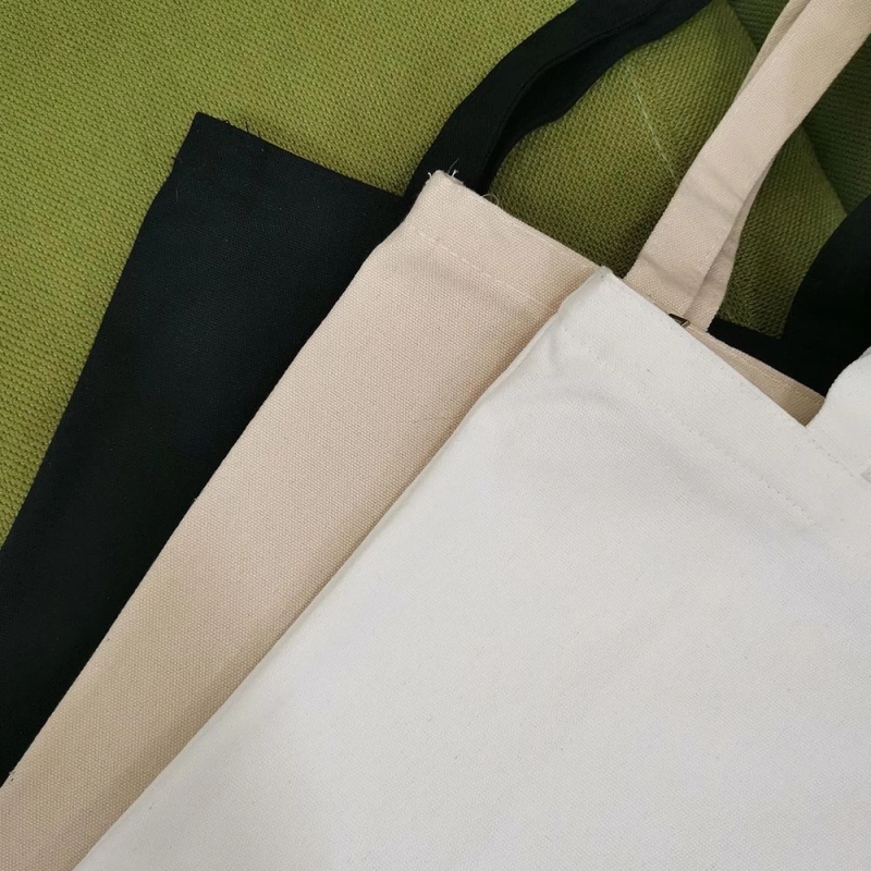 eco friendly recycled organic cotton blank custom printed tote canvas shopping bags