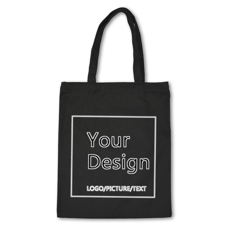 eco friendly recycled organic cotton blank custom printed tote canvas shopping bags