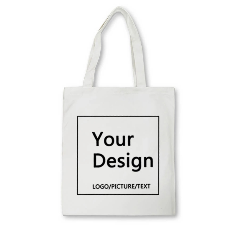 eco friendly recycled organic cotton blank custom printed tote canvas shopping bags