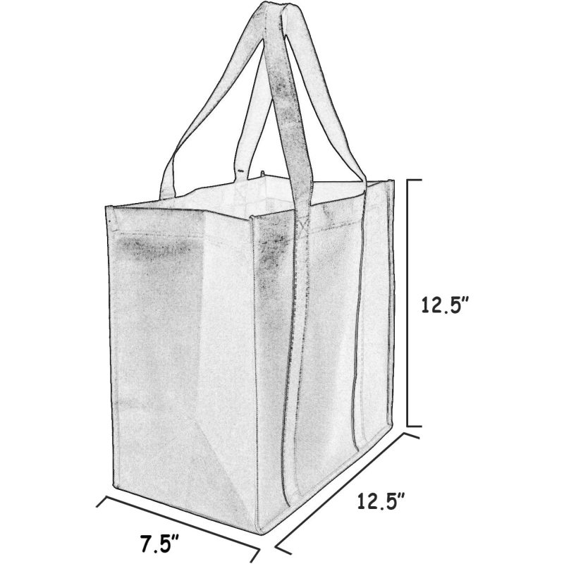 High Quality Customer Logo  Reusable Non Woven Grocery Shopping Bag