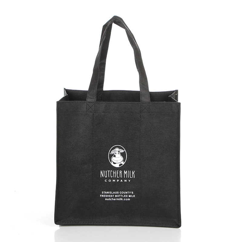 Advertising reusable grocery eco-friendly non woven fabric shopping bag custom logo