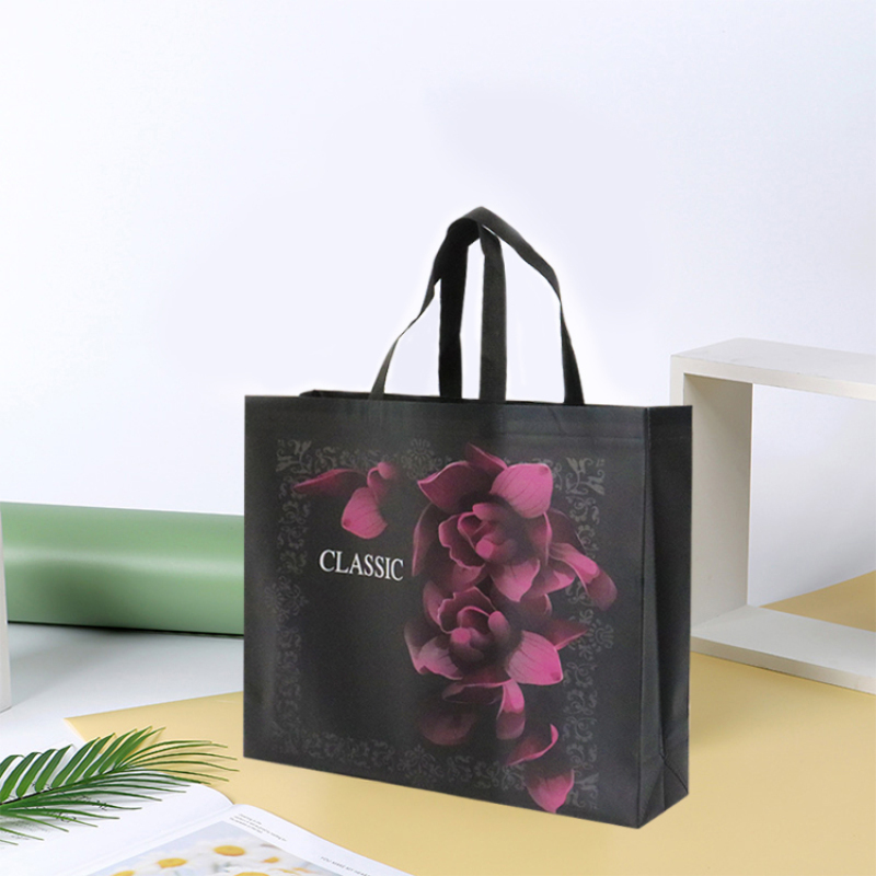 Promotional boutique nonwoven bag custom eco friendly laminated non woven bag Full color printing Reusable Shopping Bag