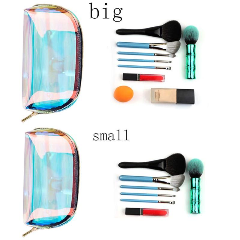 Travel products Travel bag Customized Holographic Cosmetic Pouch Bag Personalized with logo