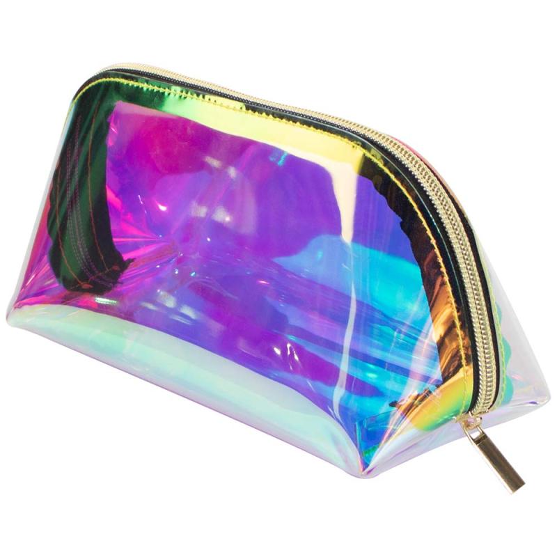 Travel products Travel bag Customized Holographic Cosmetic Pouch Bag Personalized with logo