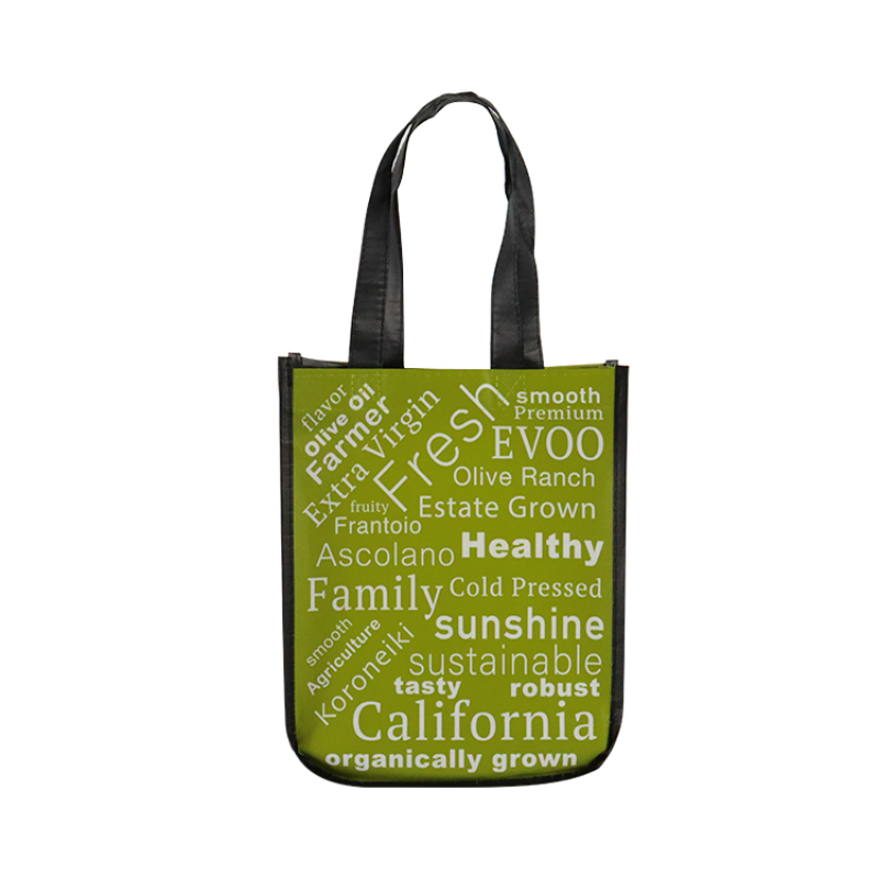 Wholesale Round Corner Custom Logo Printed Style Bag Laminated Shopping Tote Non Woven Bag