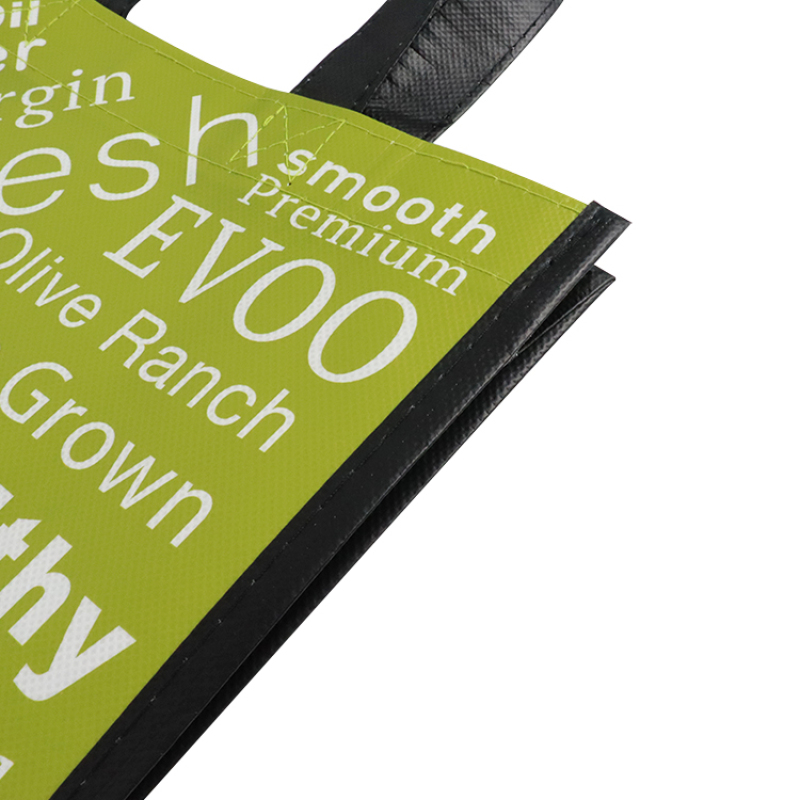 Wholesale Round Corner Custom Logo Printed Style Bag Laminated Shopping Tote Non Woven Bag