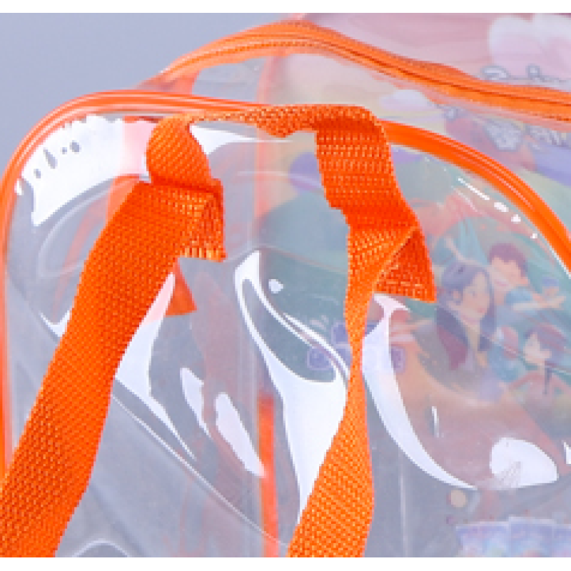 Fashion mini transparent PVC backpack customized safety transparent waterproof durable