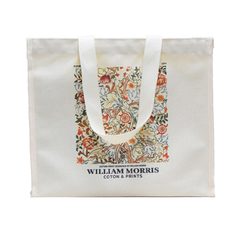 Wholesale high quality 16 oz thicken reusable large cotton canvas shopping tote bag