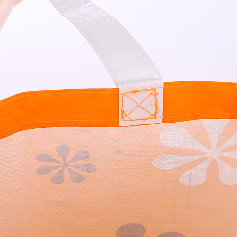 Custom Printed ECO Friendly Recycle PP Fabric woven Shopping Carry Reusable Grocery Tote Bags with logo