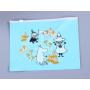 Custom PVC cute stationery bag cartoon waterproof storage large capacity stationery bag with zipper