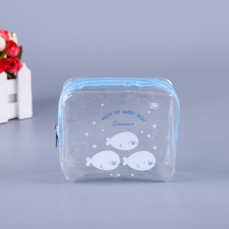 Hot selling custom PVC three-dimensional zipper bag cartoon stationery bag storage bag