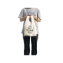 Eco friendly reusable custom print supermarket non woven vest t shirt shopping bag