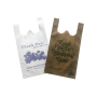 Eco friendly reusable custom print supermarket non woven vest t shirt shopping bag