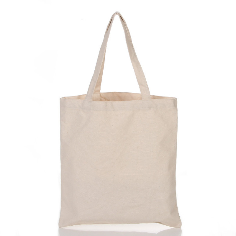 Promotional reusable organic custom canvas cotton shopping bags with logo