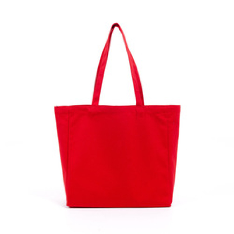 Promotional eco friendly recycled cotton canvas tote shopping bags with custom printed logo