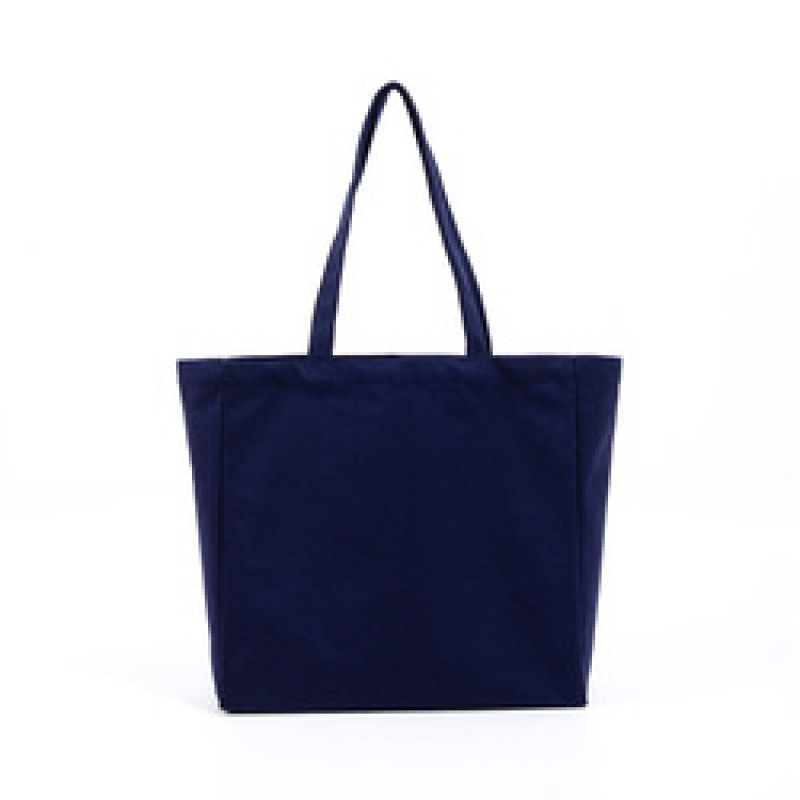 Promotional eco friendly recycled cotton canvas tote shopping bags with custom printed logo
