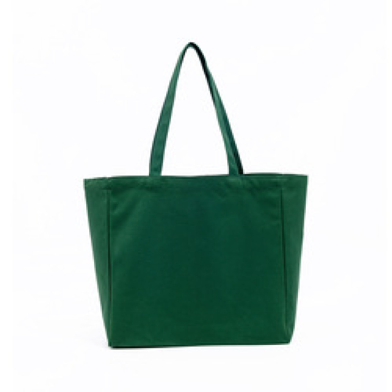 Promotional eco friendly recycled cotton canvas tote shopping bags with custom printed logo