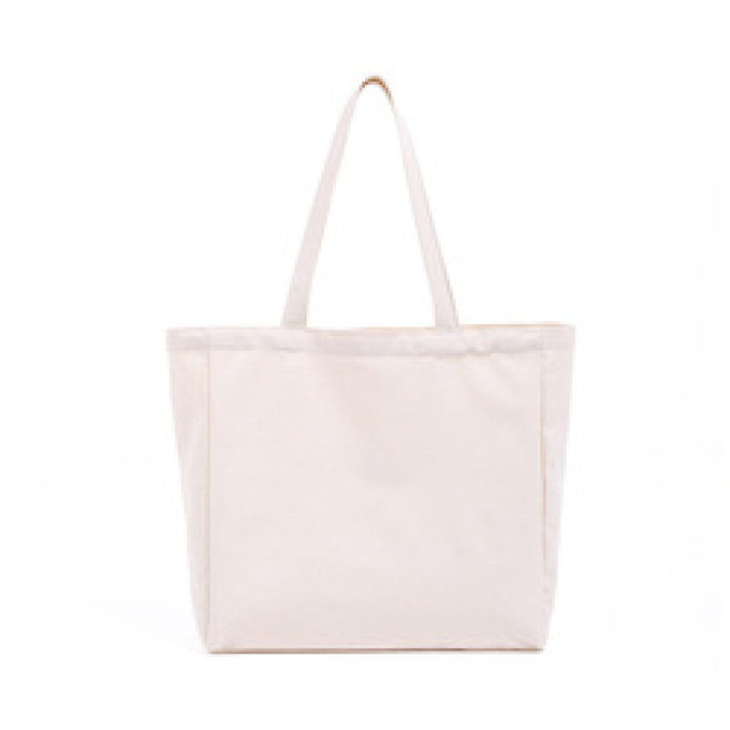 Promotional eco friendly recycled cotton canvas tote shopping bags with custom printed logo