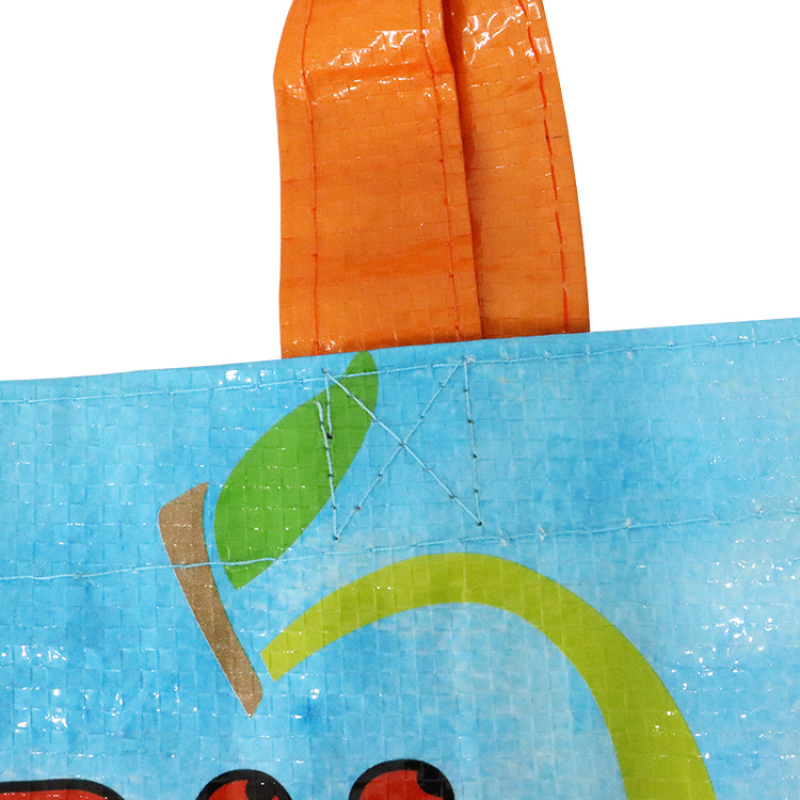 Promotional Waterproof Reusable Custom Design Laminated PP Woven Grocery Shopping Tote Bag
