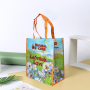 Promotional Waterproof Reusable Custom Design Laminated PP Woven Grocery Shopping Tote Bag