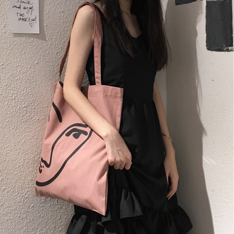 Eco Friendly Custom Logo Printed Shoulder Bag Plain Cotton Canvas Shopping Tote Bag