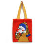 New Arrival INS Winter Vintage Lady Knitted Bohemian Shoulder Bag Woolen Women's Reusable Shopping Tote Bag