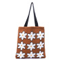 New Arrival INS Winter Vintage Lady Knitted Bohemian Shoulder Bag Woolen Women's Reusable Shopping Tote Bag