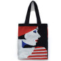 New Arrival INS Winter Vintage Lady Knitted Bohemian Shoulder Bag Woolen Women's Reusable Shopping Tote Bag