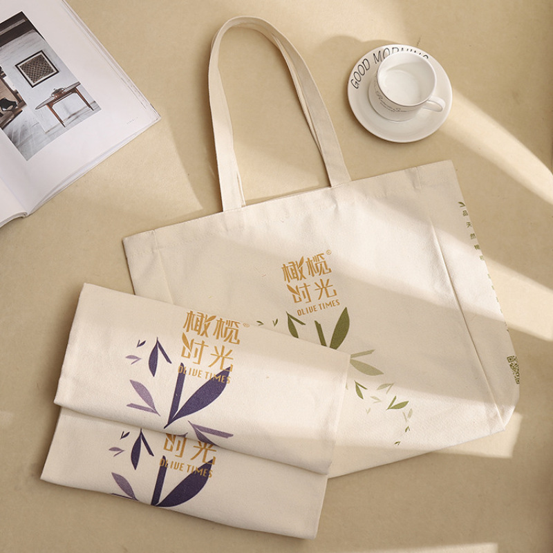 Wholesale Custom Logo Printed Recyclable Plain Cotton Canvas Shopping Tote Bag