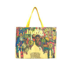 wholesale organic cotton reusable shopping custom printed large canvas tote bag