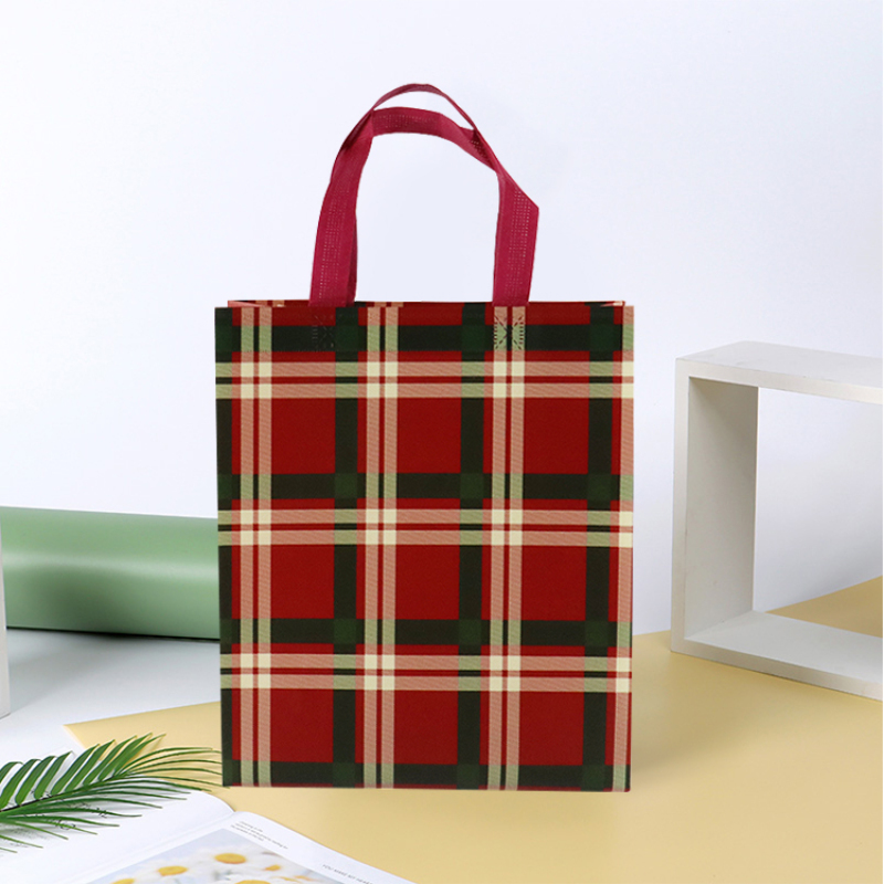 Promotional eco friendly reusable custom pp laminated non woven shopping tote bag