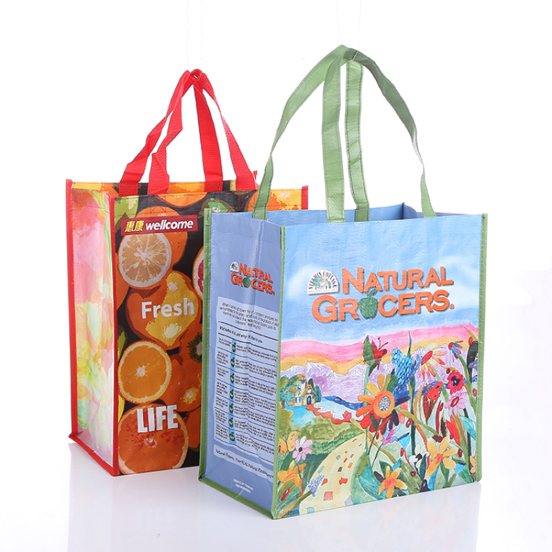 Wholesale Cheap Non Woven Tote Bags  Promotion Customized PP Webbing  Non woven Lamination Shopping Bag