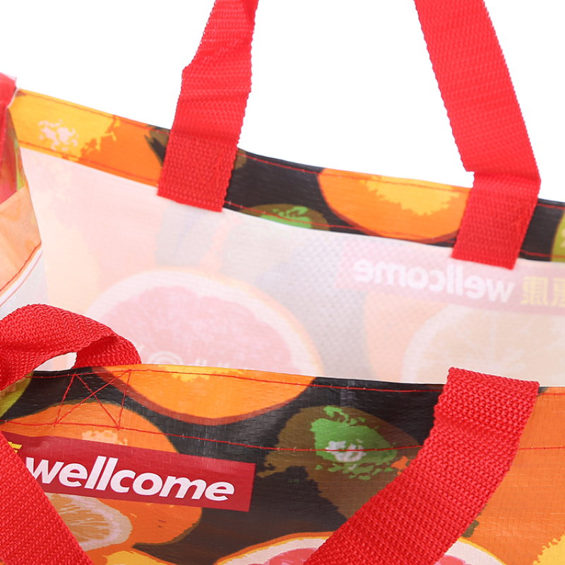 Wholesale Cheap Non Woven Tote Bags  Promotion Customized PP Webbing  Non woven Lamination Shopping Bag