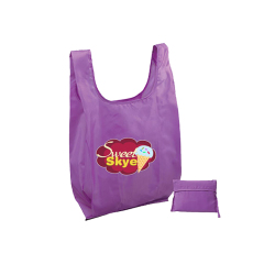 Nylon  Reusable Grocery Bags Nylon Portable Folding Shopping Tote Bag