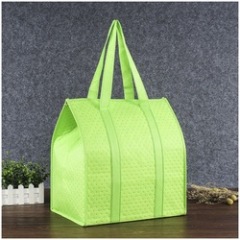 Wholesale cheap custom logo non woven insulated cooler bag for food delivery