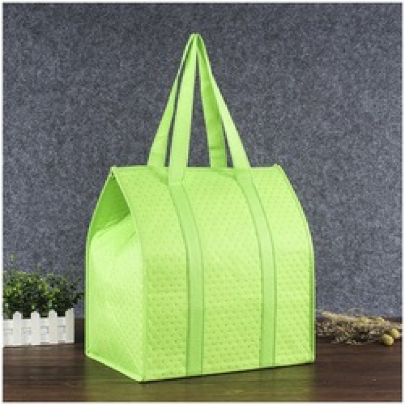 Wholesale cheap custom logo non woven insulated cooler bag for food delivery