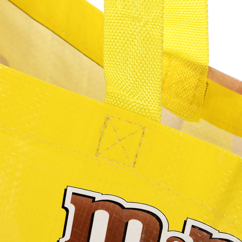 Hot Sale custom design eco friendly durable handled laminated pp woven shopping package gift bag
