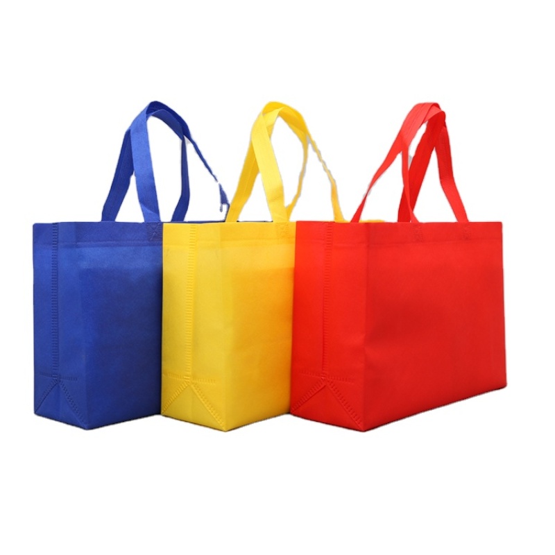 Free Sample Custom Logo Eco Printed Recyclable shopping Bag Shopping Fold Tote PP Laminated Non Woven Bag