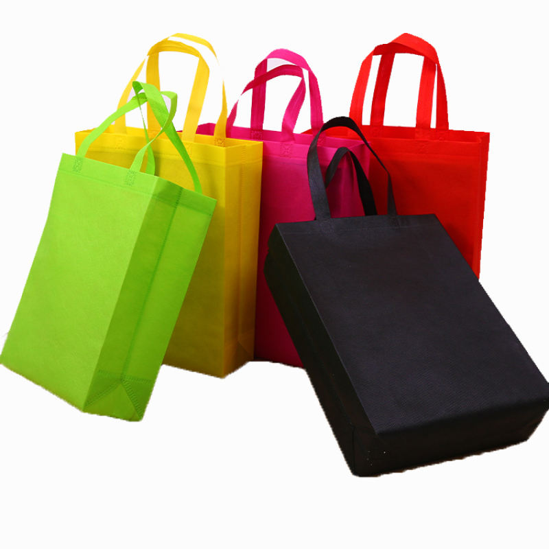 Free Sample Custom Logo Eco Printed Recyclable shopping Bag Shopping Fold Tote PP Laminated Non Woven Bag