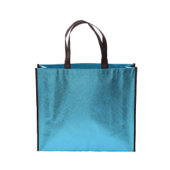 portable advertising carry bag non woven fabric bags Metallic Foil Laminated shopping bags