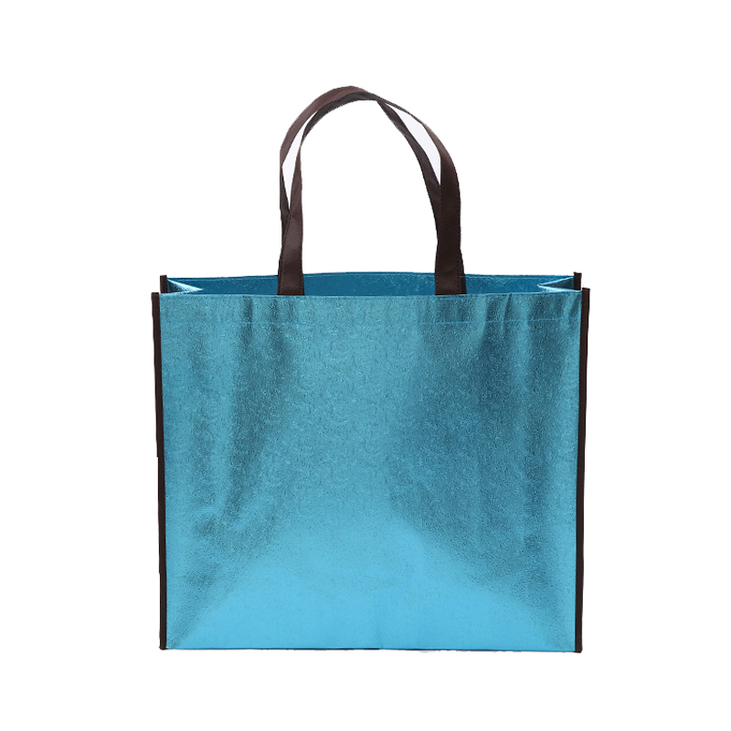 portable advertising carry bag non woven fabric bags Metallic Foil Laminated shopping bags