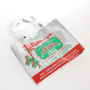 High Quality Gold Silver Metallic Non Woven Lamination Shopping Bag With Custom Logo Printed