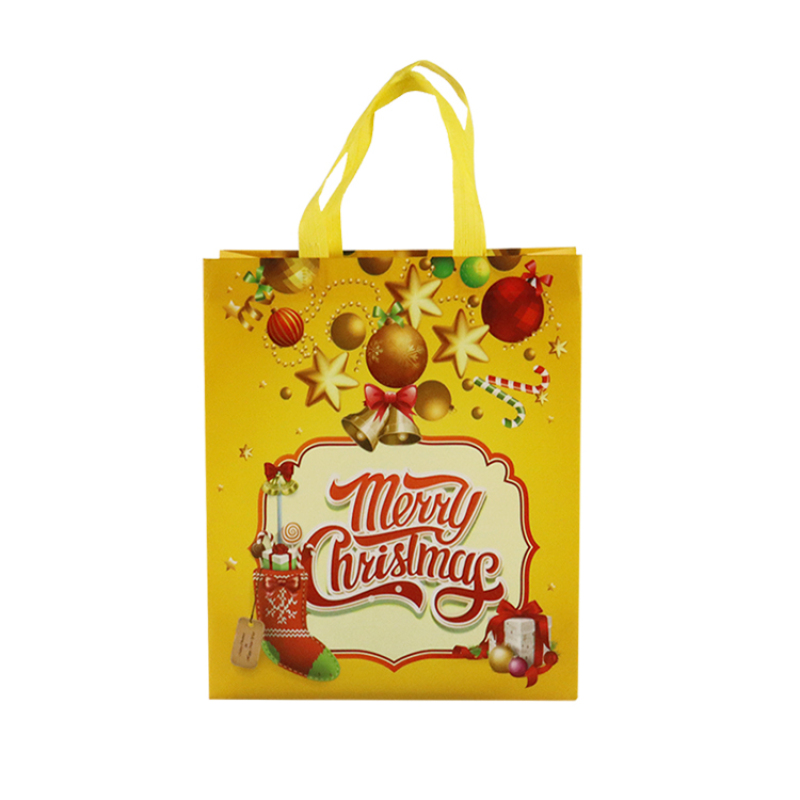 custom logo reusable pp laminated non woven shopping tote bags with carton printing logo