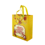 custom logo reusable pp laminated non woven shopping tote bags with carton printing logo