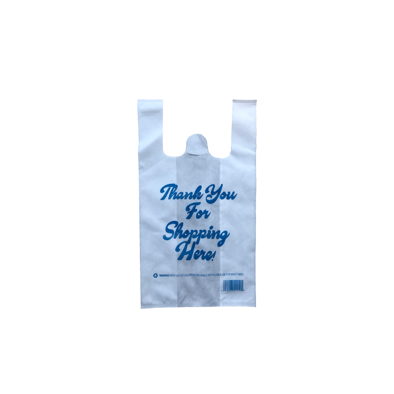 OEM Service Made In China D Cut Non-Woven Pocket T Shirt Eco Non Woven Shopping D Cut Non woven T shirt Bags