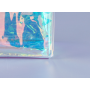 Hot Sale Fashion Custom Holographic Color Clear PVC Shopping Tote Bag