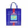 Custom print logos reusable grocery recycled eco bag pp laminated non woven fabric carry shopping bag