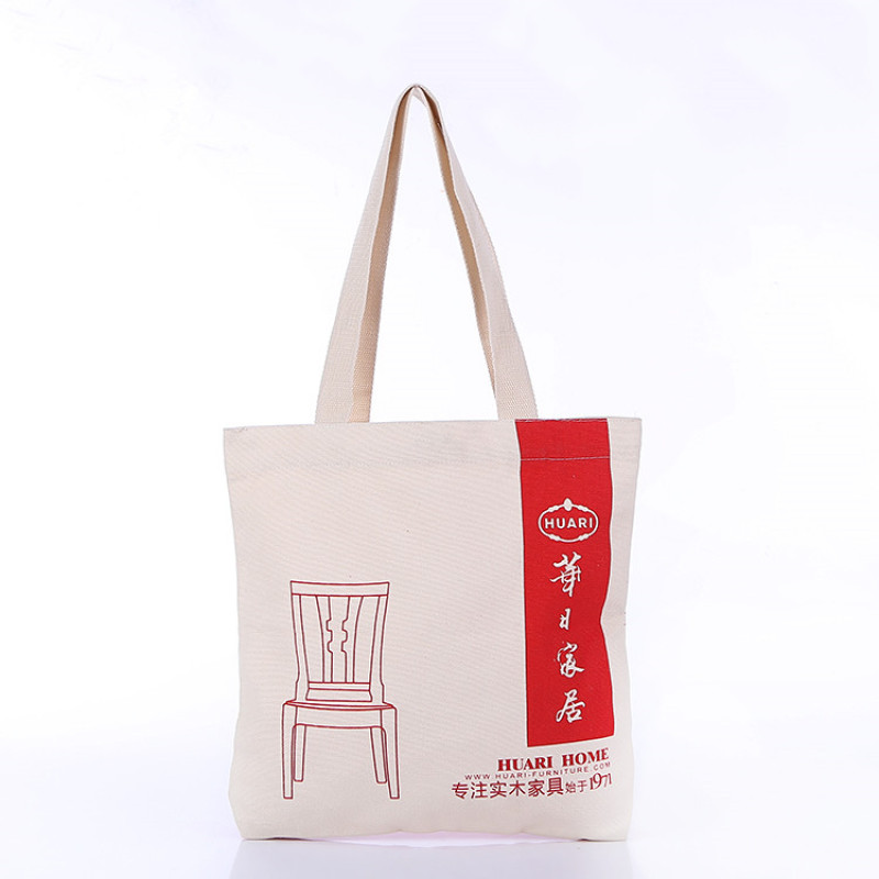 Custom Reusable Organic Cotton Canvas Promotional Shopping Tote Bags With Custom Logo Printed